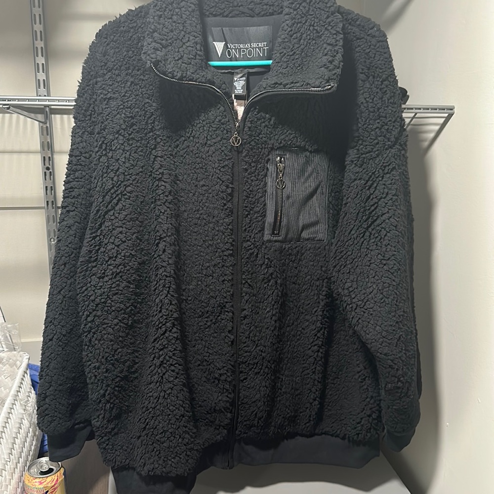 NWT Victoria Secret Teddy Bear Zip Up Jacket